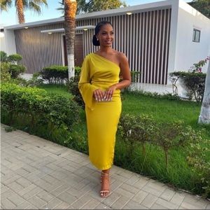 Zara bloggers fave  assymetric satin dress